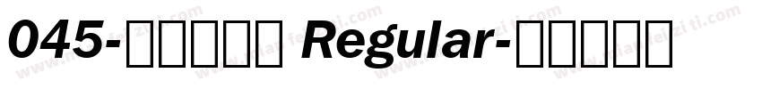 045-上首黑岩体 Regular字体转换